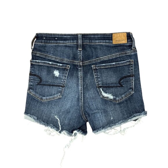 American Eagle Size 6 Next Level Stretch X High-Waisted Shortie Denim Comfort - Picture 4 of 8